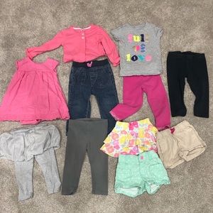 Baby Girl 18-24 month 11 piece lot of clothes